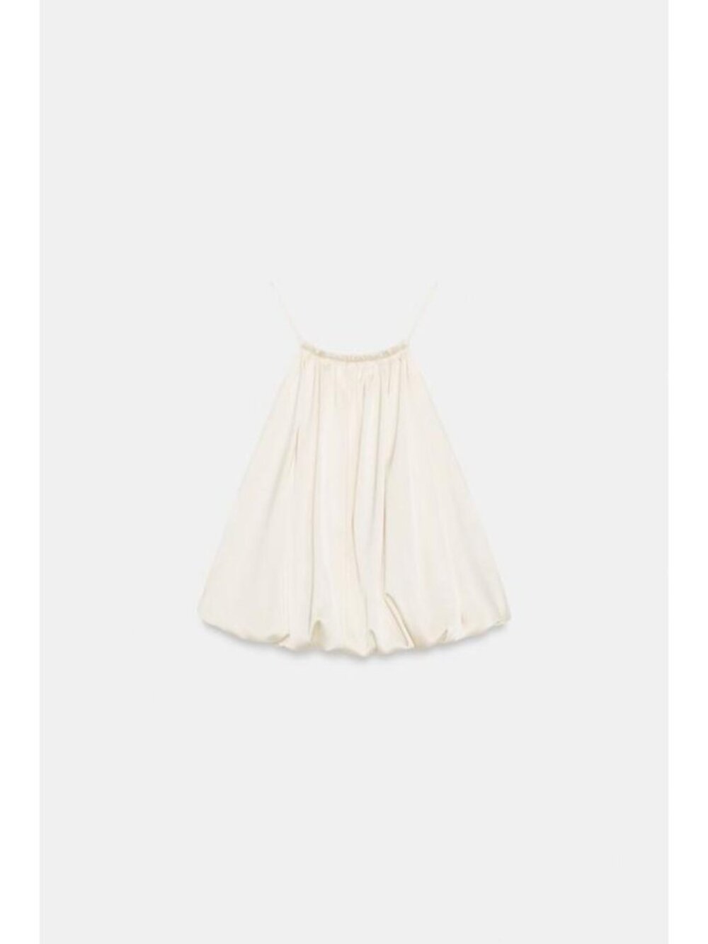 ZARA SATIN BALLOON HALTER CROP TOP - Picture 6 of 8